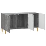 vidaXL TV skrinka 99 x 34,5 x 50 cm Sivý Sonoma Kompozitné drevo – Obrázok 4