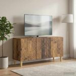 vidaXL TV skrinka 99 x 34,5 x 50 cm Staré drevo Kompozitné drevo – Obrázok 3