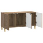 vidaXL TV skrinka 99 x 34,5 x 50 cm Dub artisan Kompozitné drevo – Obrázok 4