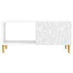 vidaXL Konferenčný stolík Biela 90 x 50 x 40 cm Kompozitné drevo – Obrázok 3