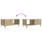 vidaXL Konferenčný stolík Dub sonoma 90 x 50 x 40 cm Kompozitné drevo – Obrázok 8