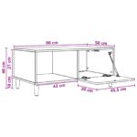 vidaXL Konferenčný stolík Biela s vysokým leskom 90 x 50 x 40 cm – Obrázok 10