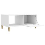 vidaXL Konferenčný stolík Biela s vysokým leskom 90 x 50 x 40 cm – Obrázok 2