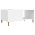 vidaXL Konferenčný stolík Biela s vysokým leskom 90 x 50 x 40 cm – Obrázok 5