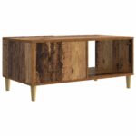 vidaXL Konferenčný stolík Staré drevo 90 x 50 x 40 cm Kompozitné drevo – Obrázok 5