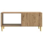 vidaXL Konferenčný stolík Dub artisan 90 x 50 x 40 cm Kompozitné drevo – Obrázok 4