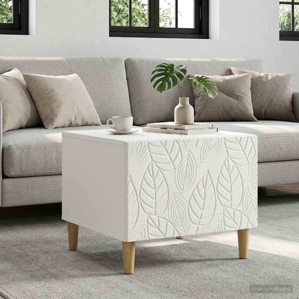 895195_1.jpg vidaXL Konferenčný stolík Biela 50 x 49 x 40 cm Kompozitné drevo – Obrázok 1