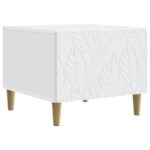 vidaXL Konferenčný stolík Biela 50 x 49 x 40 cm Kompozitné drevo – Obrázok 2