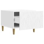 vidaXL Konferenčný stolík Biela 50 x 49 x 40 cm Kompozitné drevo – Obrázok 3
