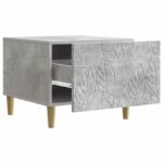 vidaXL Konferenčný stolík Betónovo sivá 50 x 49 x 40 cm – Obrázok 2