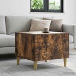 vidaXL Konferenčný stolík Dymový dub 50 x 49 x 40 cm Kompozitné drevo – Obrázok 9