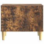 vidaXL Konferenčný stolík Dymový dub 50 x 49 x 40 cm Kompozitné drevo – Obrázok 3