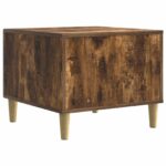 vidaXL Konferenčný stolík Dymový dub 50 x 49 x 40 cm Kompozitné drevo – Obrázok 5