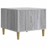 vidaXL Konferenčný stolík Sivý Sonoma 50 x 49 x 40 cm Kompozitné drevo – Obrázok 5