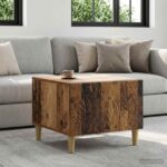 vidaXL Konferenčný stolík Staré drevo 50 x 49 x 40 cm Kompozitné drevo – Obrázok 9