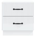 vidaXL Nočný stolík 2 pcs Biela 43 x 34,5 x 44,5 cm Kompozitné drevo – Obrázok 5