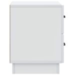 vidaXL Nočný stolík 2 pcs Biela 43 x 34,5 x 44,5 cm Kompozitné drevo – Obrázok 6