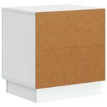 vidaXL Nočný stolík 2 pcs Biela 43 x 34,5 x 44,5 cm Kompozitné drevo – Obrázok 7