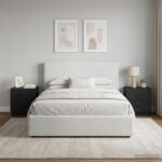 vidaXL Nočný stolík 2 pcs Čierna 43 x 34,5 x 44,5 cm Kompozitné drevo