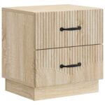 vidaXL Nočný stolík Dub sonoma 43 x 34,5 x 44,5 cm Kompozitné drevo