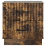 vidaXL Nočný stolík so zásuvkou 2 pcs Dymový dub 43 x 34,5 x 44,5 cm – Obrázok 5