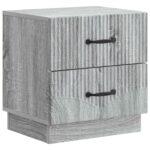 vidaXL Nočný stolík Sivá sonoma 43 x 34,5 x 44,5 cm Kompozitné drevo