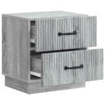 vidaXL Nočný stolík Sivá sonoma 43 x 34,5 x 44,5 cm Kompozitné drevo – Obrázok 3