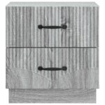 vidaXL Nočný stolík Sivá sonoma 43 x 34,5 x 44,5 cm Kompozitné drevo – Obrázok 4