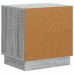 vidaXL Nočný stolík Sivá sonoma 43 x 34,5 x 44,5 cm Kompozitné drevo – Obrázok 6