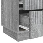 vidaXL Nočný stolík Sivá sonoma 43 x 34,5 x 44,5 cm Kompozitné drevo – Obrázok 8
