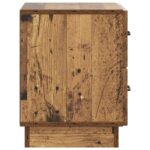 vidaXL Nočný stolík Staré drevo 43 x 34,5 x 44,5 cm Kompozitné drevo – Obrázok 5