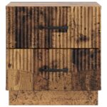 vidaXL Nočný stolík so zásuvkou 2 pcs Staré drevo 43 x 34,5 x 44,5 cm – Obrázok 5