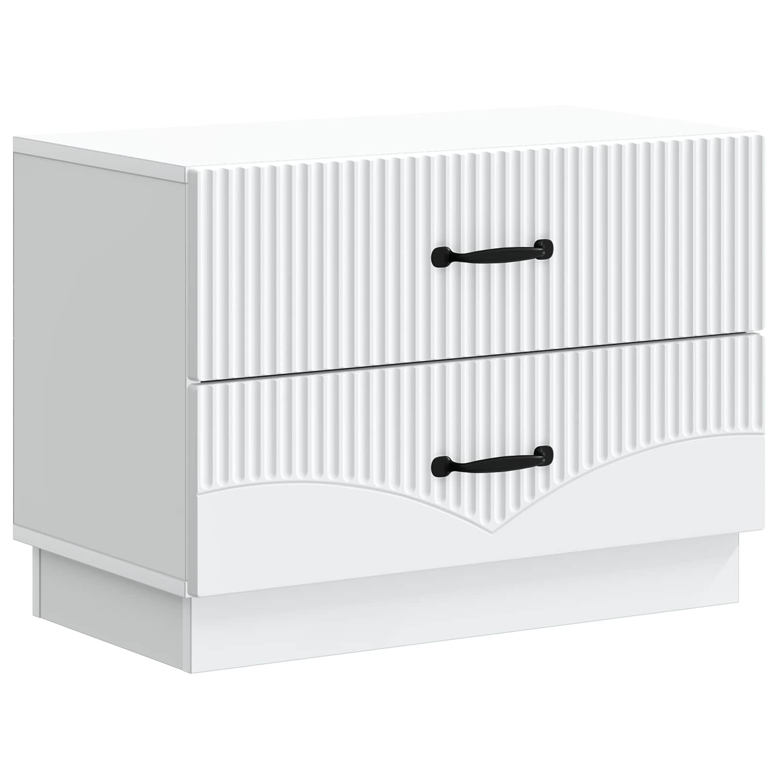 895235_1.jpg vidaXL Nočný stolík Biela 62 x 34,5 x 44,5 cm Kompozitné drevo – Obrázok 1