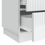 vidaXL Nočný stolík Biela 62 x 34,5 x 44,5 cm Kompozitné drevo – Obrázok 8