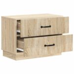 vidaXL Nočný stolík Dub sonoma 62 x 34,5 x 44,5 cm Kompozitné drevo – Obrázok 3