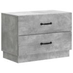 vidaXL Nočný stolík Betónovo sivá 62 x 34,5 x 44,5 cm Kompozitné drevo
