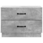 vidaXL Nočný stolík Betónovo sivá 62 x 34,5 x 44,5 cm Kompozitné drevo – Obrázok 4