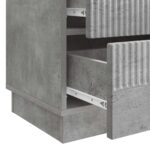 vidaXL Nočný stolík Betónovo sivá 62 x 34,5 x 44,5 cm Kompozitné drevo – Obrázok 8