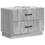 vidaXL Nočný stolík Sivá sonoma 62 x 34,5 x 44,5 cm Kompozitné drevo – Obrázok 2