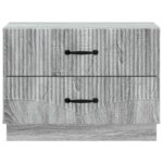 vidaXL Nočný stolík Sivá sonoma 62 x 34,5 x 44,5 cm Kompozitné drevo – Obrázok 4