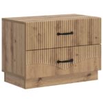 vidaXL Nočný stolík Dub artisan 62 x 34,5 x 44,5 cm Kompozitné drevo