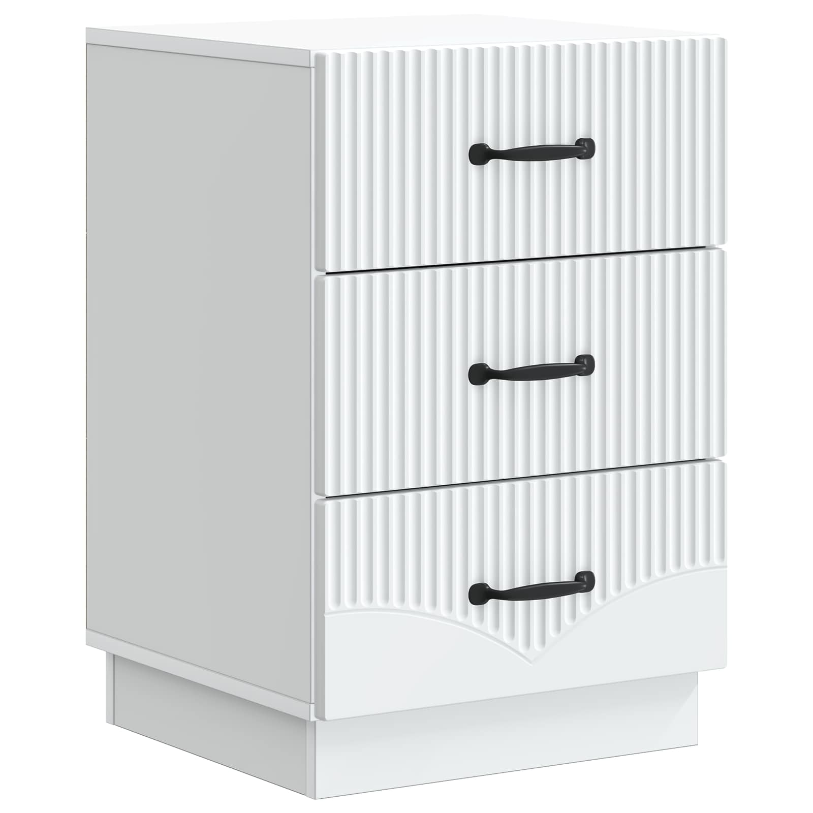 895245_1.jpg vidaXL Nočný stolík Biela 43 x 41 x 63,5 cm Kompozitné drevo – Obrázok 1
