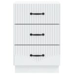 vidaXL Nočný stolík Biela 43 x 41 x 63,5 cm Kompozitné drevo – Obrázok 4