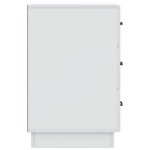 vidaXL Nočný stolík Biela 43 x 41 x 63,5 cm Kompozitné drevo – Obrázok 5