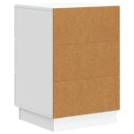 vidaXL Nočný stolík Biela 43 x 41 x 63,5 cm Kompozitné drevo – Obrázok 6