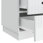 vidaXL Nočný stolík Biela 43 x 41 x 63,5 cm Kompozitné drevo – Obrázok 8