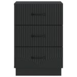 vidaXL Nočný stolík Čierna 43 x 41 x 63,5 cm Kompozitné drevo – Obrázok 4