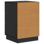 vidaXL Nočný stolík Čierna 43 x 41 x 63,5 cm Kompozitné drevo – Obrázok 6