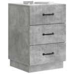vidaXL Nočný stolík Betónovo sivá 43 x 41 x 63,5 cm Kompozitné drevo – Obrázok 2