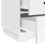 vidaXL Nočný stolík Biela s vysokým leskom 43 x 41 x 63,5 cm – Obrázok 8